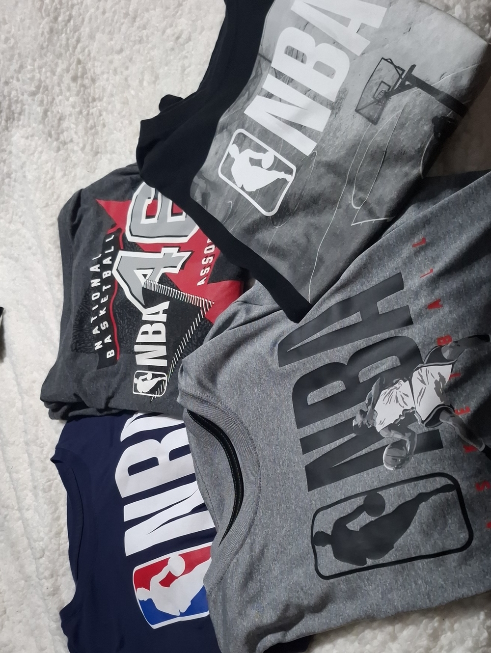 NBA Kids Grey Graphic T-Shirt - Official NBA Branding